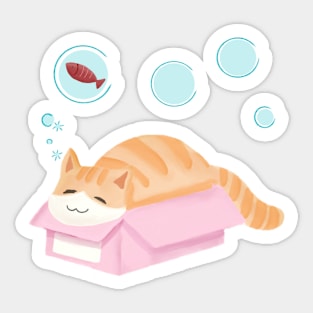 Cat Sleep Sticker